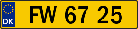 Trailer License Plate